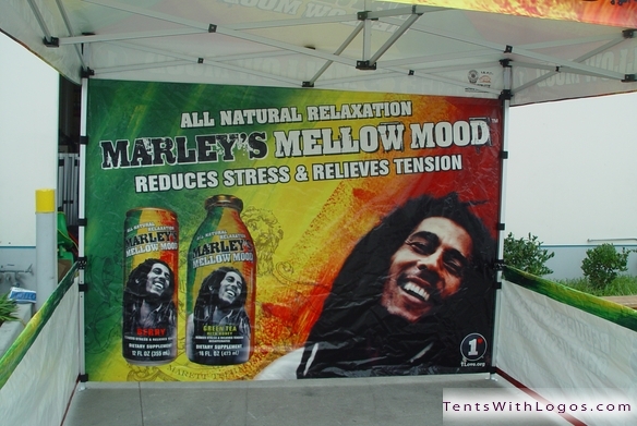 10 x 10 Pop Up Tent - Marley's Mellow Mood